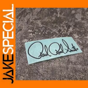 Custom Black Metal Guitar Logo Sticker 0.3mm