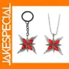 Genshin Impact Arlecchino Cosplay Keychain