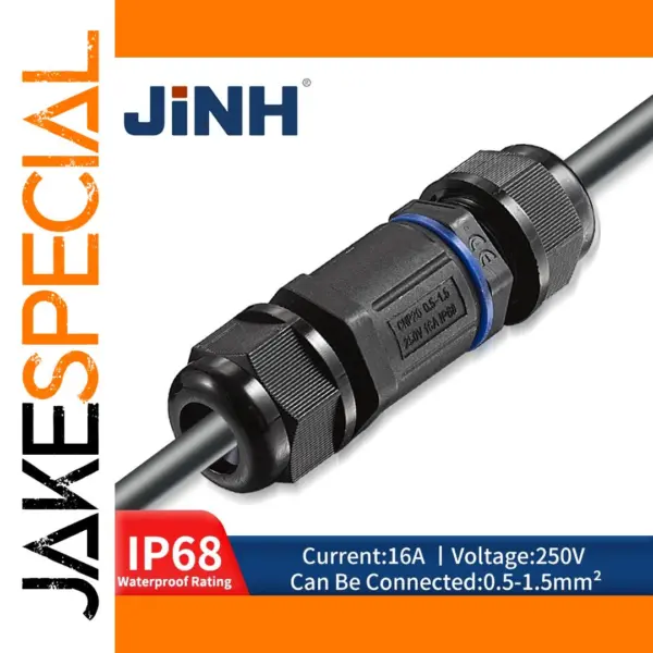 IP68 CNP20 Waterproof Cable Connectors 5Pcs