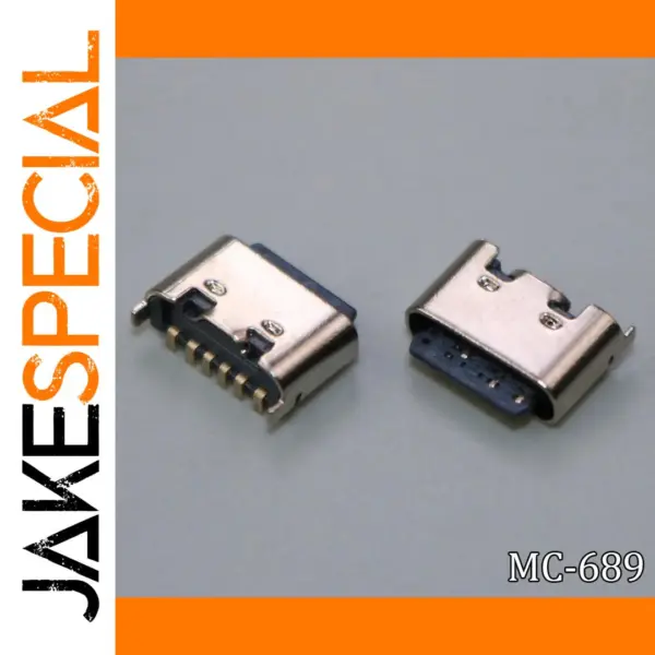 USB Type-C 3.1 Female 6-Pin Connectors (2-50 pcs)
