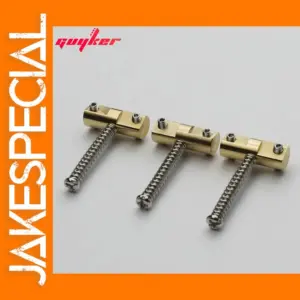 Set of 3 Brass Guitar Bridge Saddles