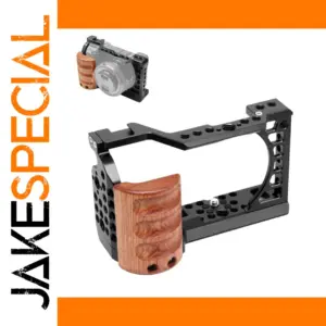 PULUZ Wood Handle Metal Camera Cage for Sony A6000