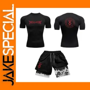 Anime 3D Printed Men's Compression Set
