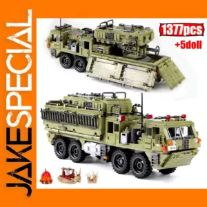 1377pcs Military Scorpio Truck Building Blocks
