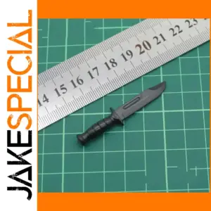 1/6 Scale Black Tactical Dagger Model Accessory
