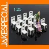 12pcs G Scale Model Railway Chairs Set