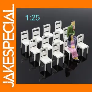 12pcs G Scale Model Railway Chairs Set