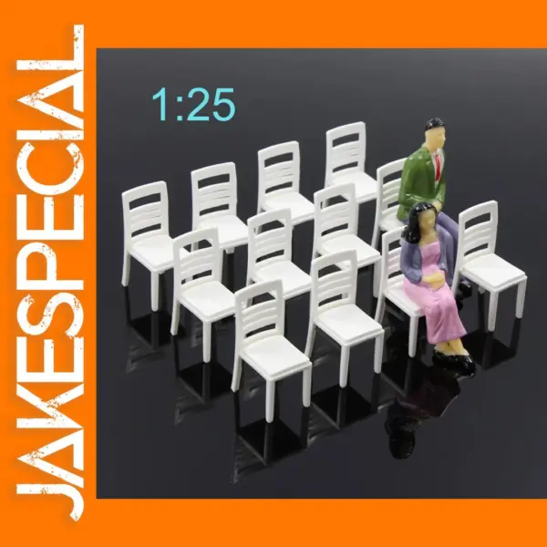 12pcs G Scale Model Railway Chairs Set