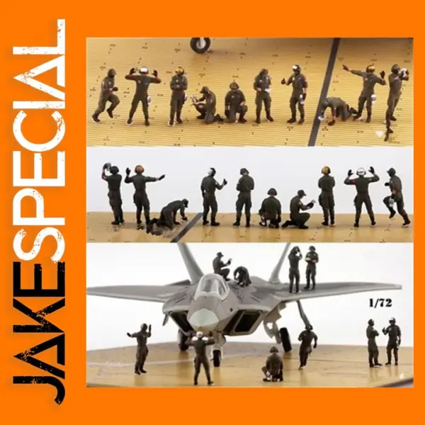1/72 Scale Model Aircraft Carrier Figures Set