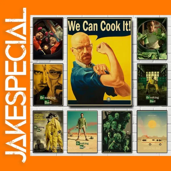 Breaking Bad Retro Canvas Wall Art Poster
