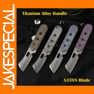 S35VN Titanium Alloy Folding Knife EDC Tool