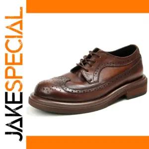 Genuine Leather Men's Casual Brogue Shoes