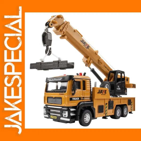 1:50 Alloy Pull Back Engineering Crane Model