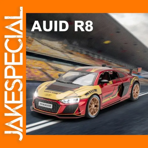 1:24 Audi R8 Diecast Model Car Toy