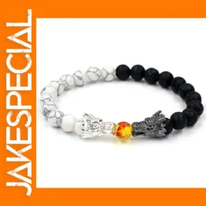 Multicolor Volcanic Stone Bracelet Unisex