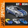 1:32 Nissan Skyline GTR R34 Diecast Model Car