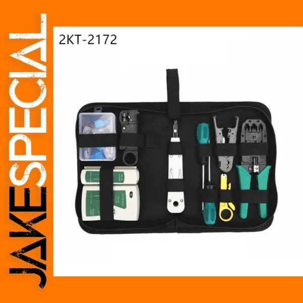 Network Cable Tester and Crimping Pliers Set