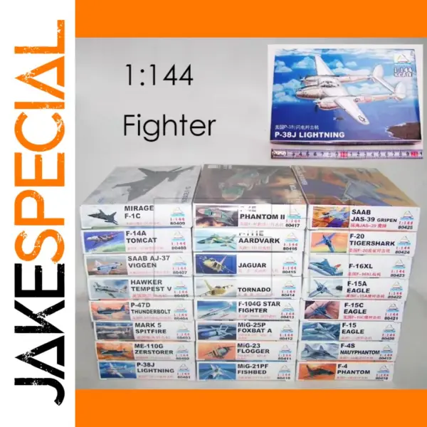 1:144 Military Fighter Plastic Model Kit