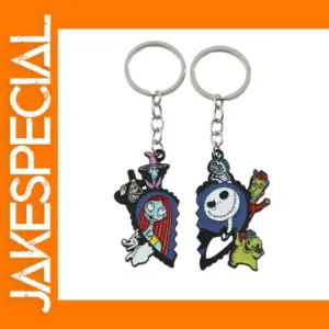 Jack and Sally Heart Keychain for Couples