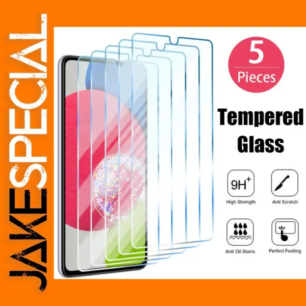 5PCS Tempered Glass Protectors for Samsung A Series
