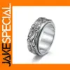 Vintage Stainless Steel Men's Anxiety Ring