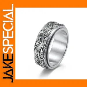 Vintage Stainless Steel Men's Anxiety Ring