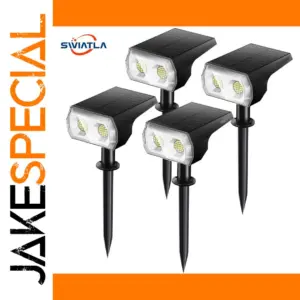 48 LEDs Solar Landscape Spotlights Set