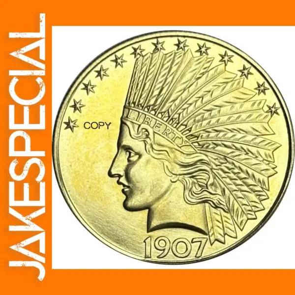 1907 Liberty Eagle Commemorative Coin Replica