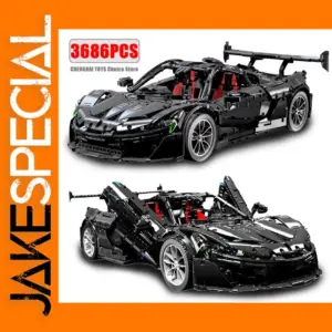 3686PCS Black Super Sport Car Building Blocks