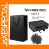 3pcs Black Gift Box and Bag Set