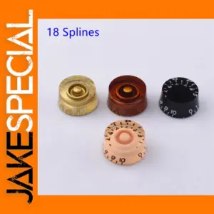 Acrylic Control Knob for Electric Guitar 18 Splines