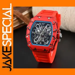 CQ281 Men's Quartz Sports Watch with Silicone Band