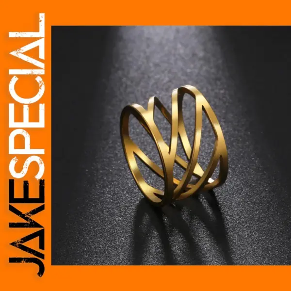 Simple Geometric Stainless Steel Finger Ring