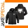 Military Shark Skin Albania Flag Jacket for Men