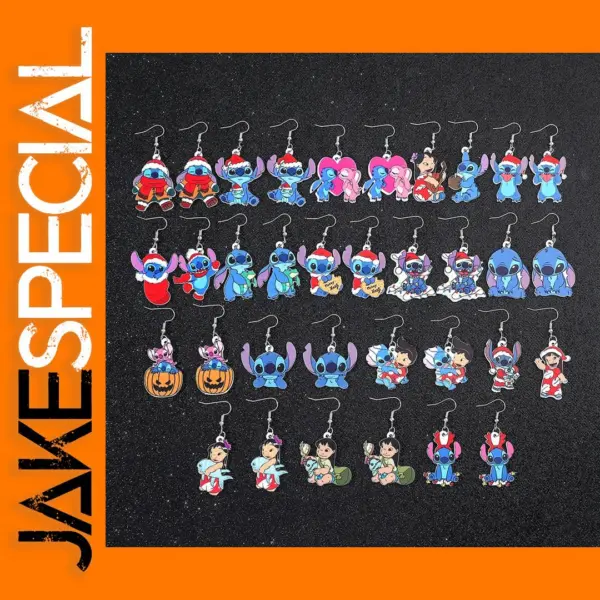 Lilo and Stitch Acrylic Drop Earrings