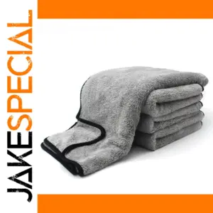 Premium Microfiber Car Cleaning Towel - Gray