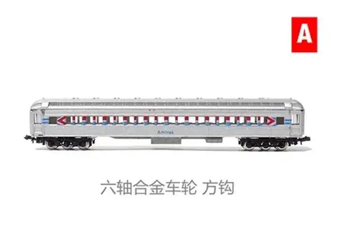 Diecast Nscale 1/160 Amtrak Passenger Car Model 8 Diecast Nscale 1/160 Amtrak Passenger Car Model - Image 8