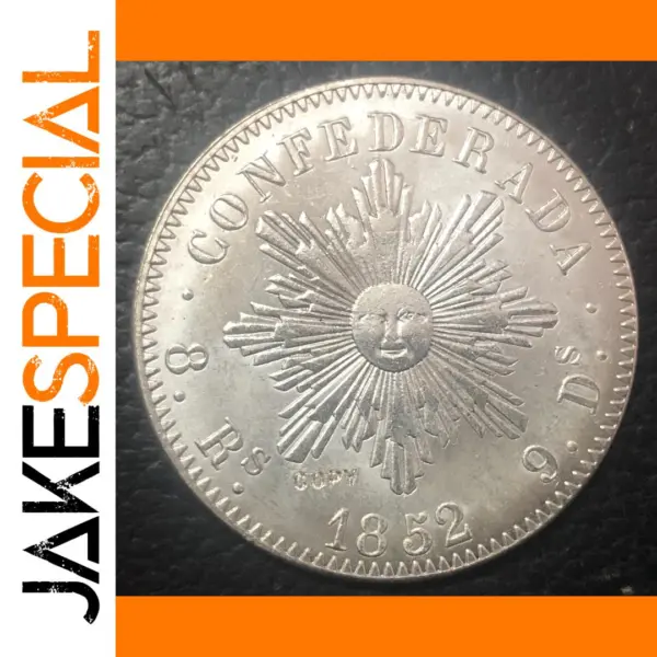 1852 Antique Imitation Cordoba 8 Reales Coin