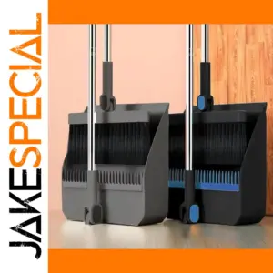 Plastic Broom and Dustpan Set for Home