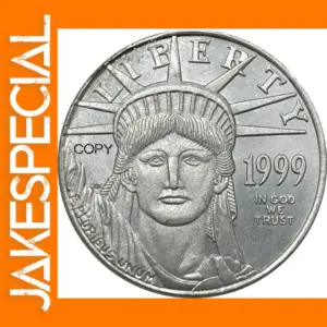 1999 Platinum Eagle Commemorative Coin Replica