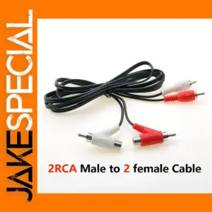 RCA Stereo Audio Connector 2M to 2F