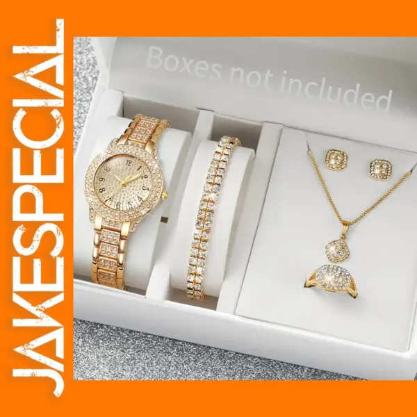 Luxury Women's Quartz Watch Jewelry Set V248
