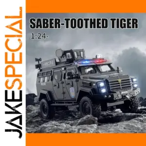 1:24 Alloy Armored Tiger Vehicle Model Toy