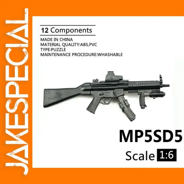 1/6 Scale MP5SD5 Submachine Gun Model