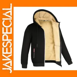 Men's Fleece Zipper Hoodie for Winter