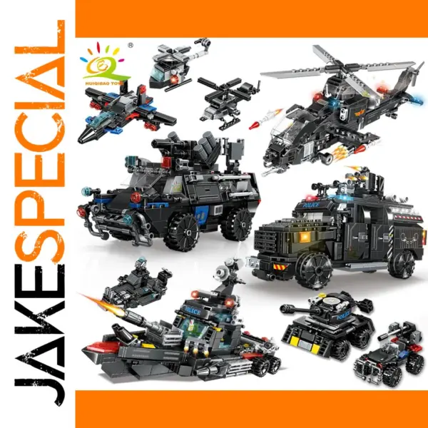 HUIQIBAO Police Building Blocks Construction Set
