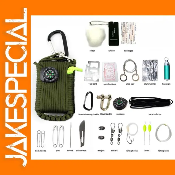 Climbing Umbrella Rope Survival Equipment Kit