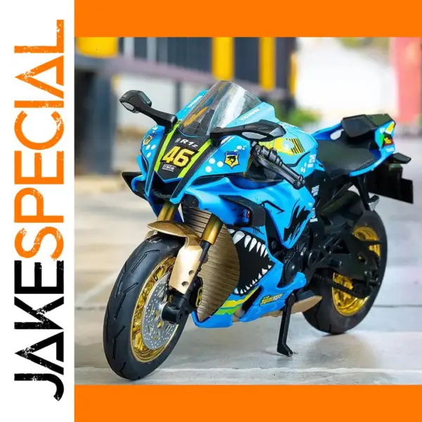 1:10 Yamaha YZF-R1 Kawasaki H2R Diecast Motorcycle Model