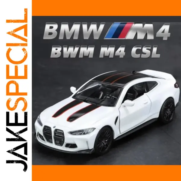 BMW M4 CSL 1/36 Scale Alloy Model Car