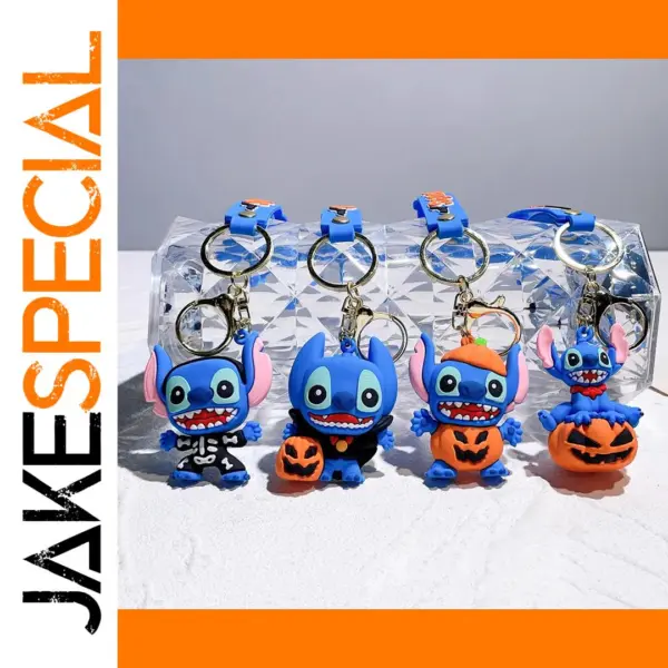 Cute PVC Stitch Keychain Anime Doll